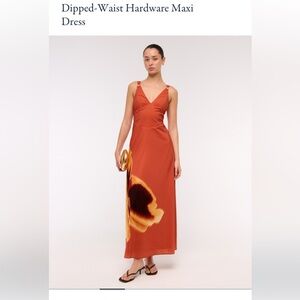 Abercrombie & Fitch Rust Floral Maxi Dress